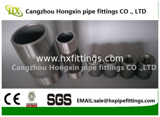 1/4-8 Стальной ниппель из трубы ASTM A106 Gr.B, ASME B36.10, с резьбой NPT поставщик