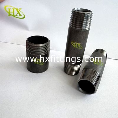 ANSI B1 20.1, SCH80 black Steel pipe nipple with NPT thread | Cangzhou Hongxin-China factory поставщик