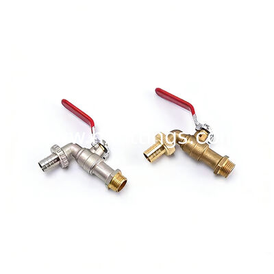 Оптовая продажа OEM Современная никелированная резьба 1/2 BSP/NPT Настенная стиральная машина Латунный кран | Прочный и герметичный