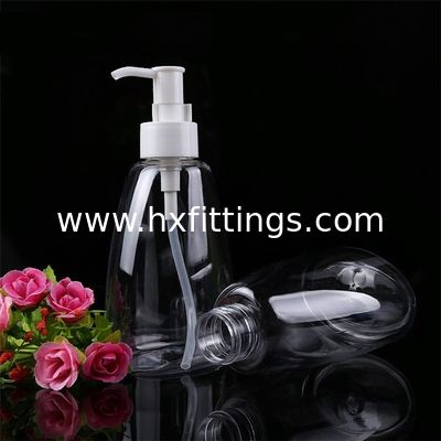 300ml cosmetic plastic transparent liquid soap pet bottle with lotion pump